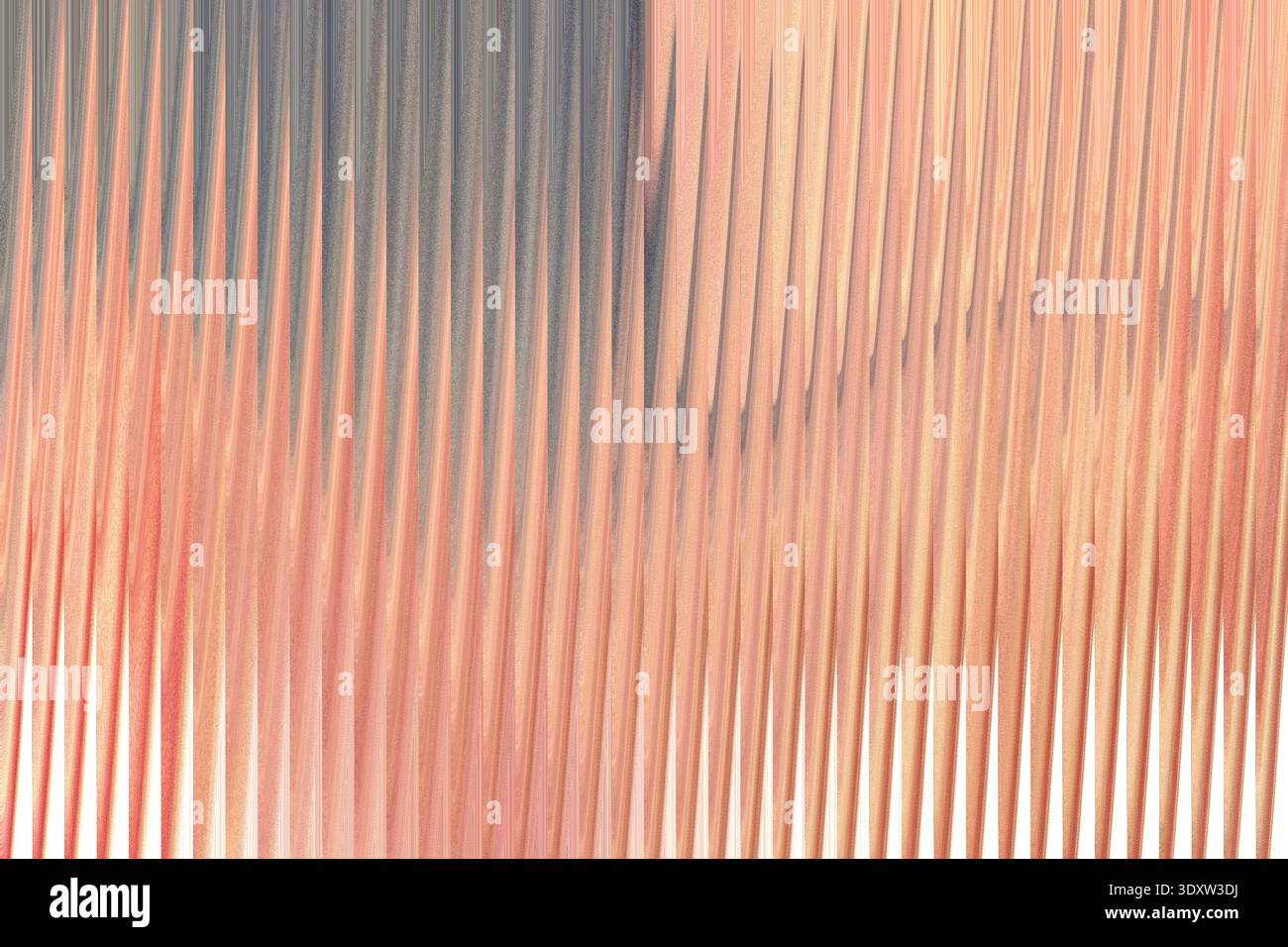 A close up view of soft pink and blue fabric with a smooth and flowing texture in a blurred style Stock Photo