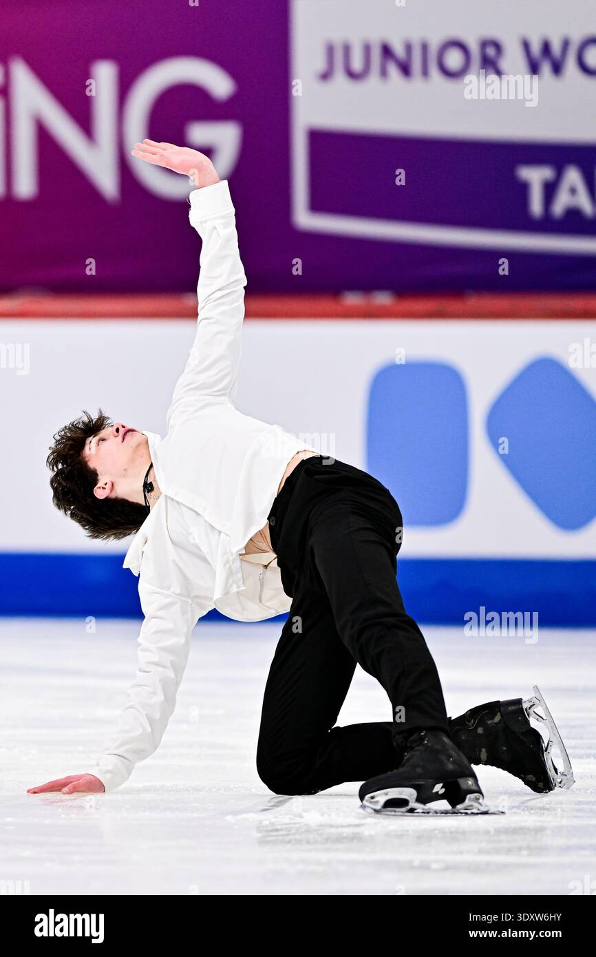 Maksym PETRYCHENKO AUT During Junior Men Short Program At The ISU Maksym Petrychenko Aut During Junior Men Short Program At The Isu Figure Skating Junior World Championships 2026 At Tondiraba Ice Hall On March 04 2026 In Tallinn Estonia Photo By Raniero Corbellettiaflo 3DXW6HY