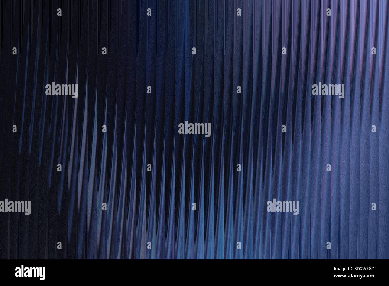 Abstract blue and black gradient background with blurred vertical lines creating a smooth transition Stock Photo
