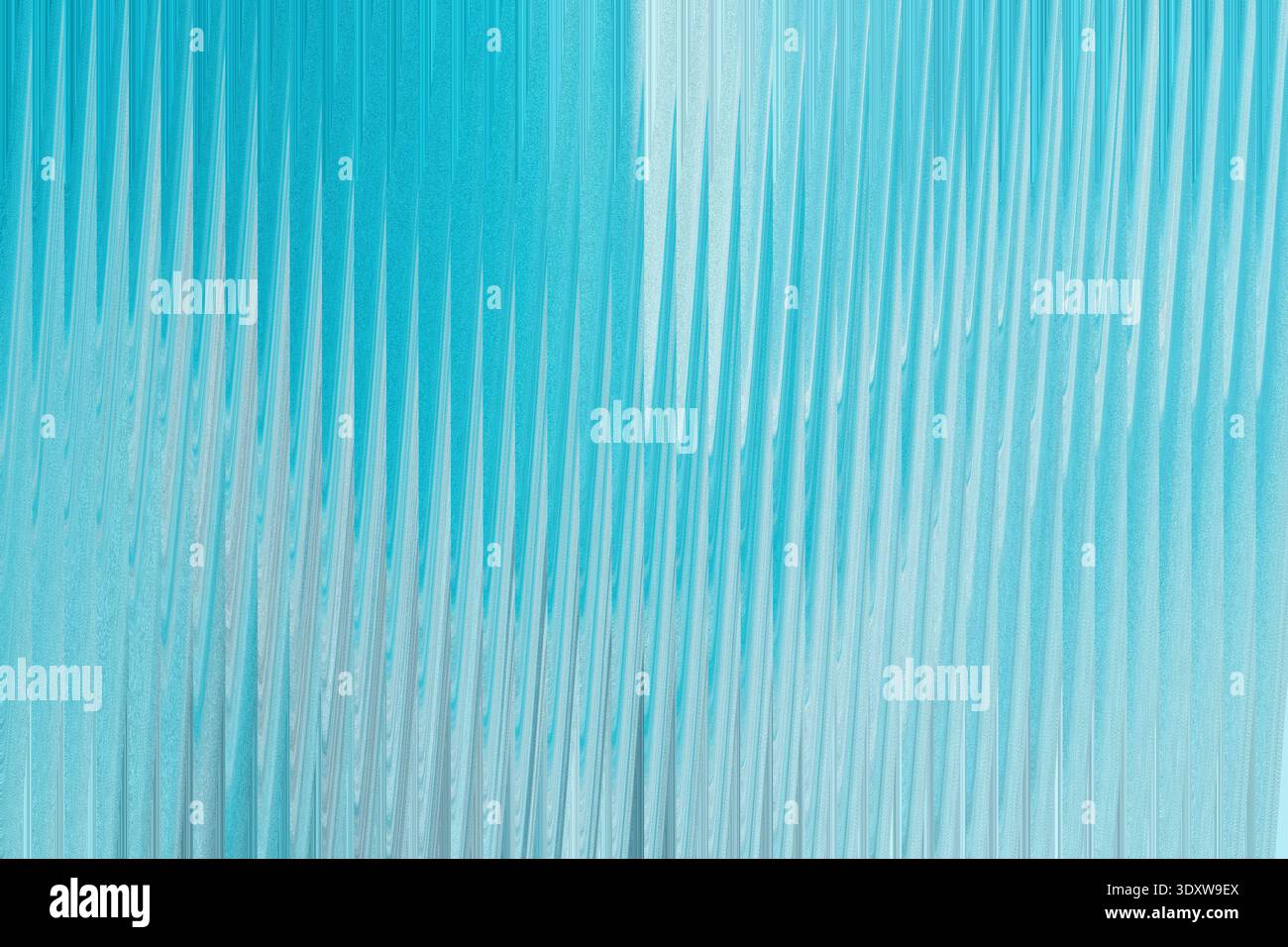 Abstract turquoise and blue gradient background with vertical blurred lines creating a soft texture Stock Photo