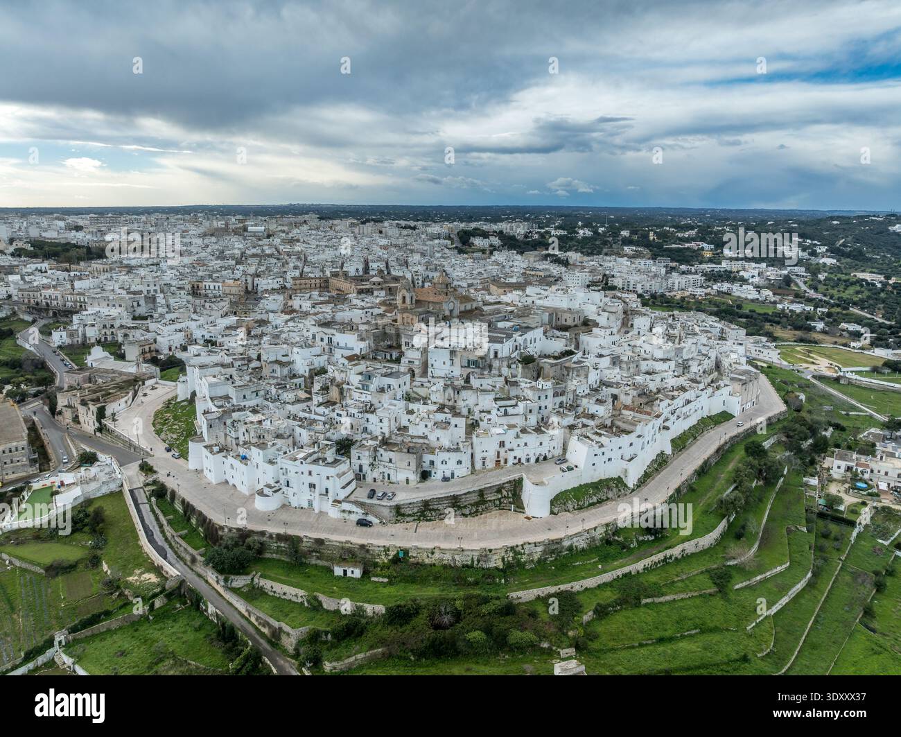 Aerial View of Ostuni: The Iconic White City of Puglia. Explore the ...