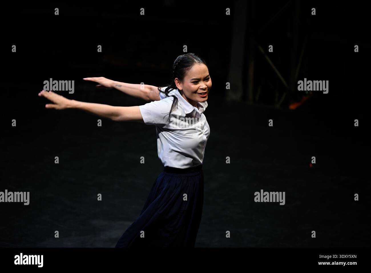 Lead character Sokha during the Phare circus show of the same name in Siem Reap, Cambodia. Stock Photo