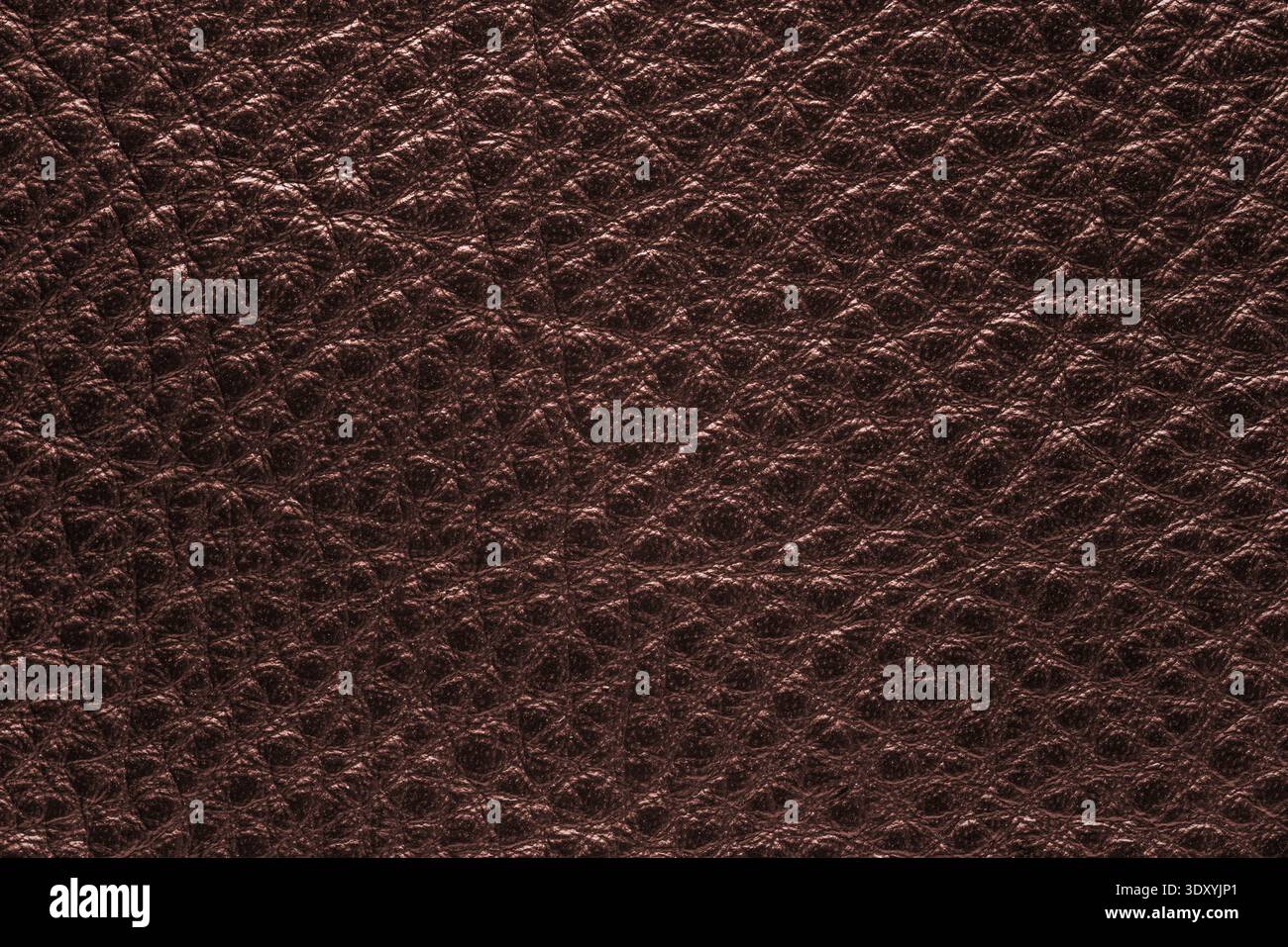 dark brown leather texture closeup detailed background Stock Photo
