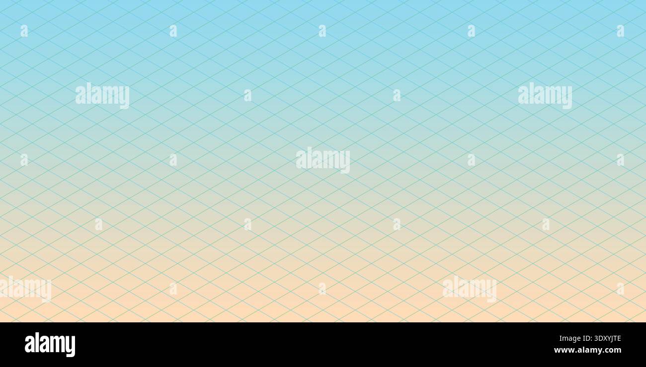 Pastel Gradient Diagonal Grid Pattern Background Stock Vector
