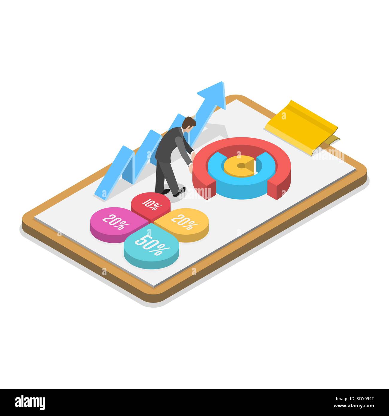 3D Isometric Flat Illustration of Software Deployment, Innovative Solutions Programming Tools. Item 3 Stock Photo