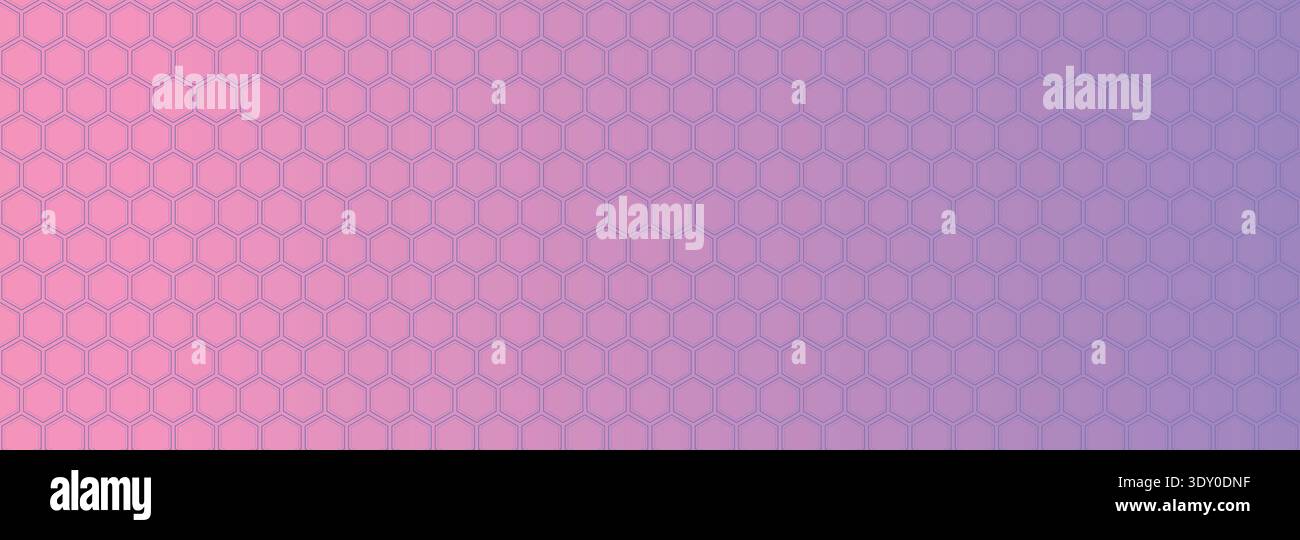 Pink Purple Gradient Hexagon Pattern Background Stock Vector