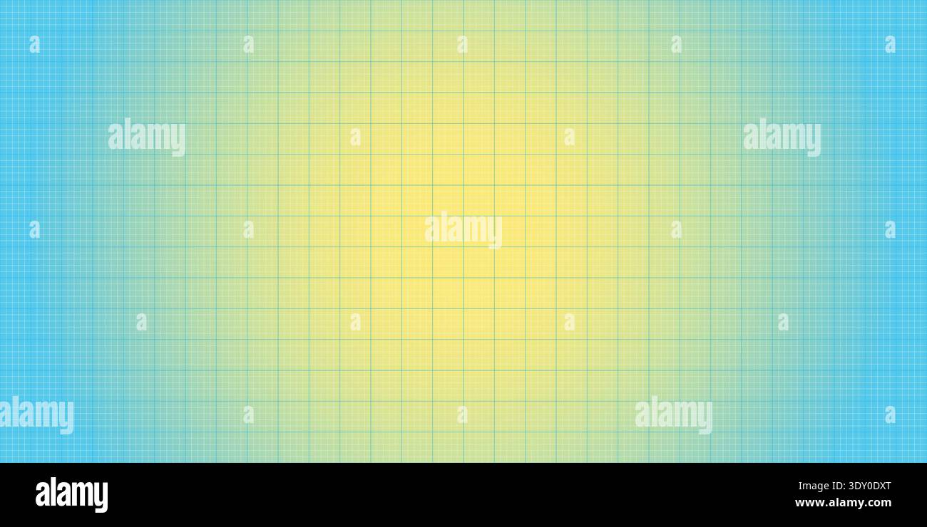 Blue Yellow Gradient Grid Pattern Background Stock Vector