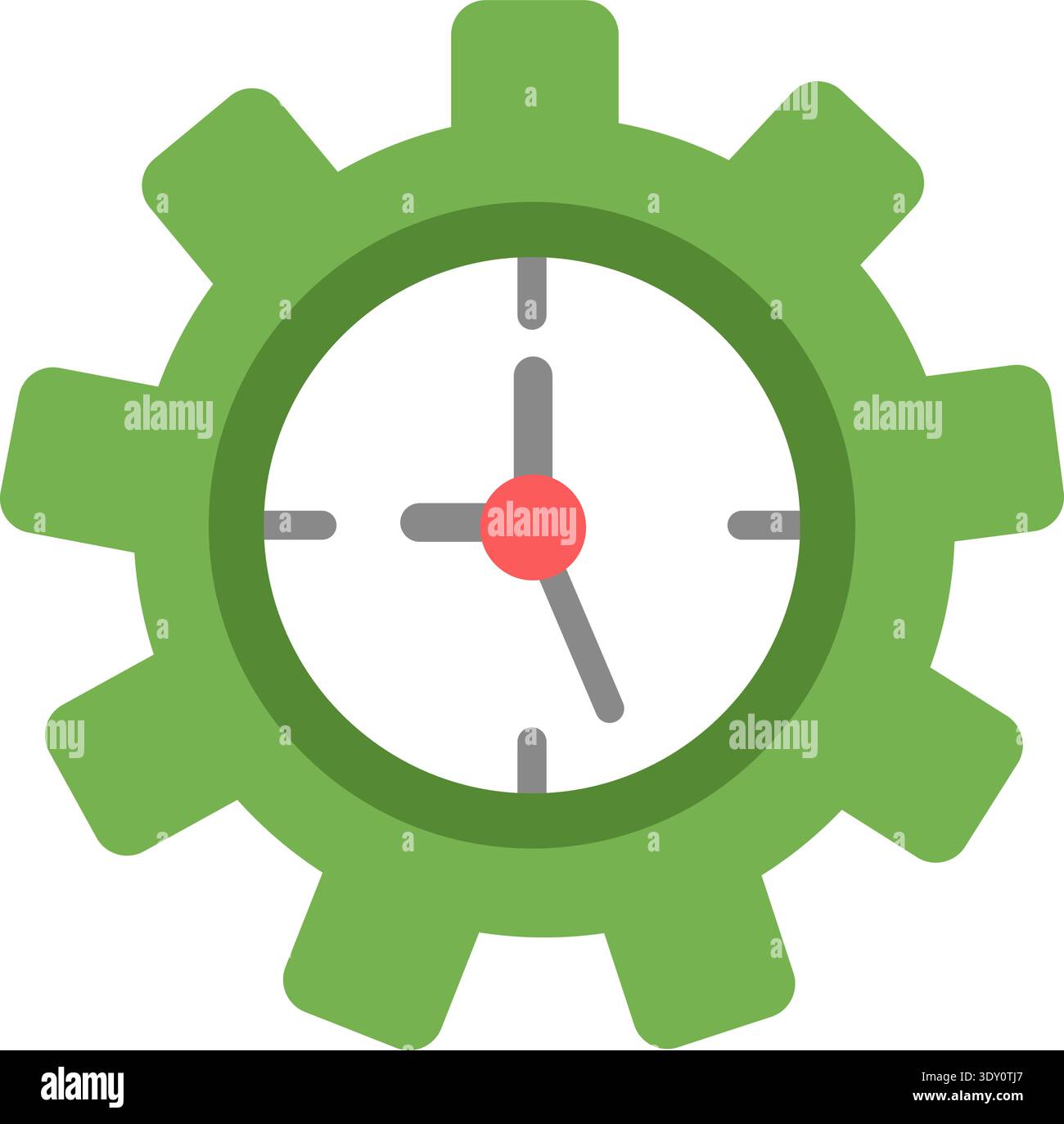 Work project time symbol. Processing color icon Stock Vector