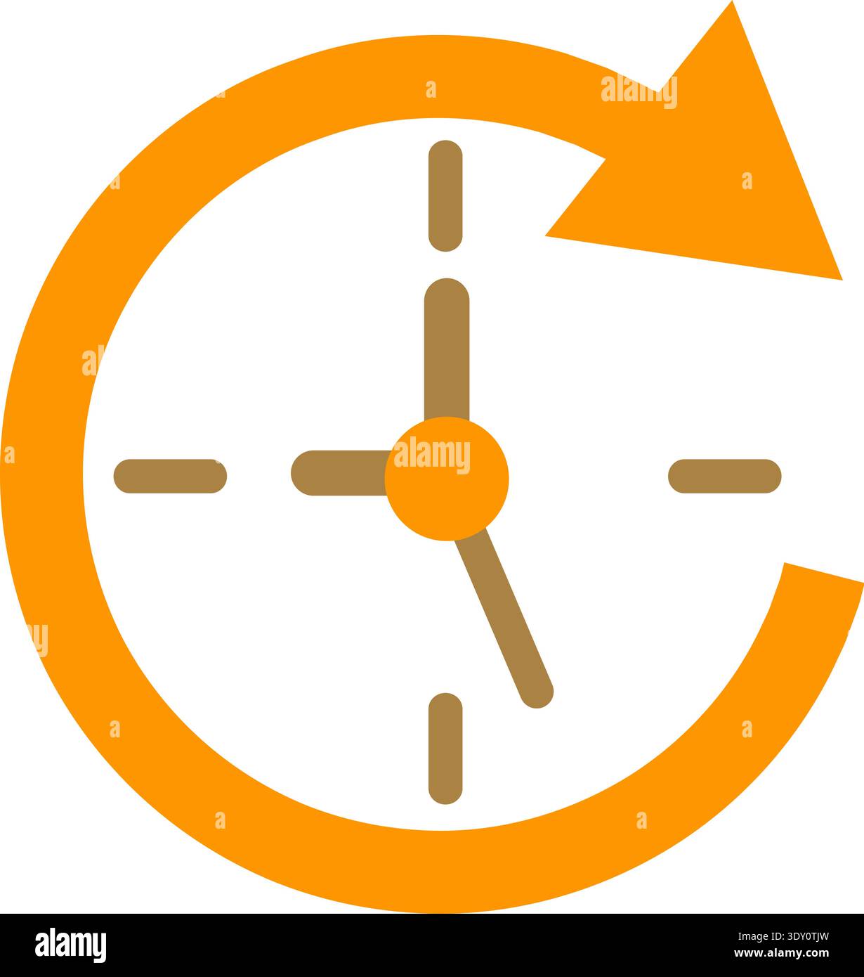 Recurring task color icon. Time loop symbol Stock Vector