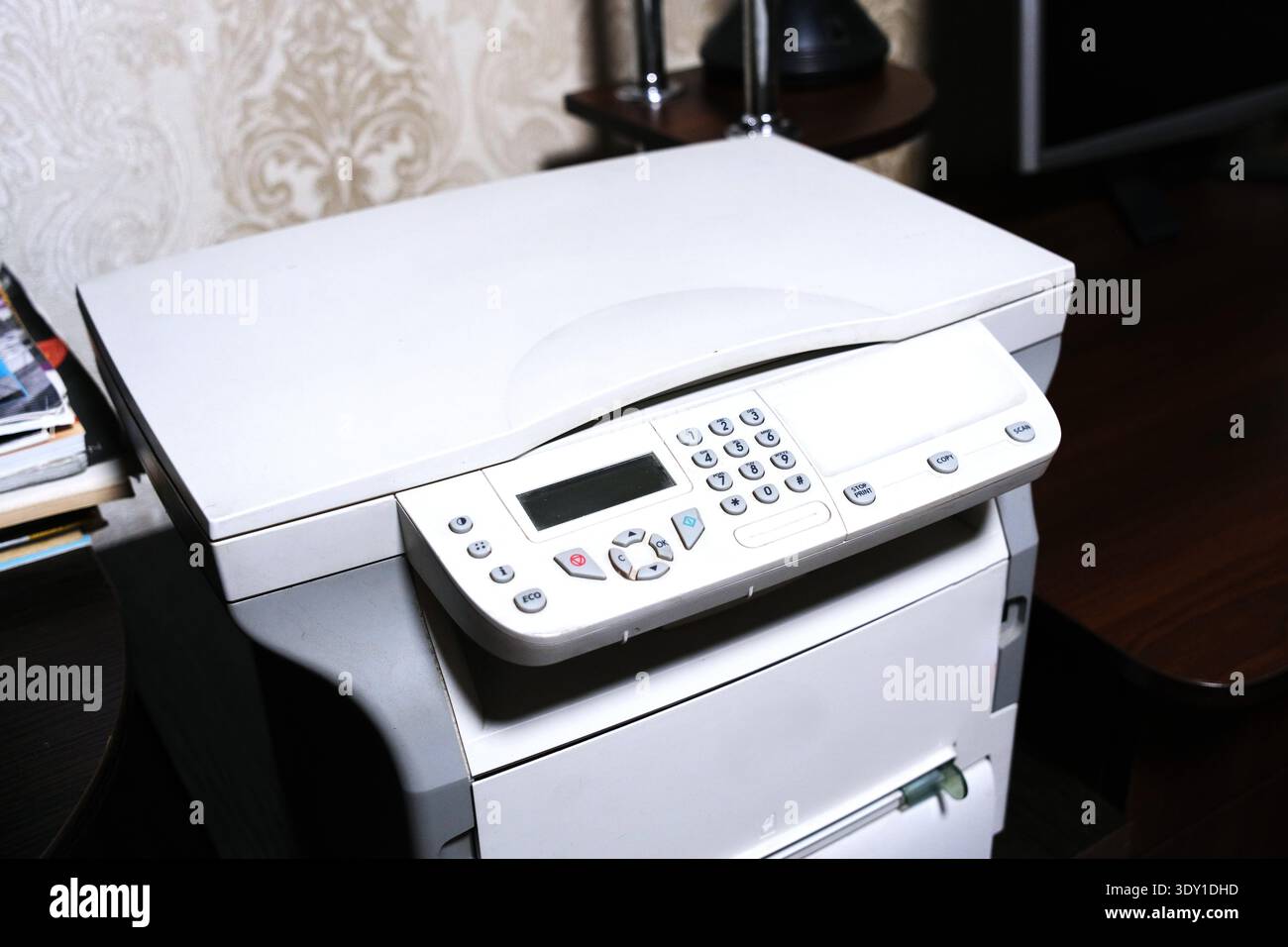Multifunction printer for printing scanning and copying Stock Photo