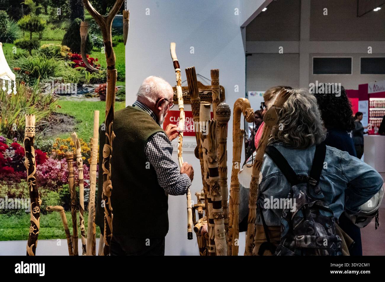 People attend Creattiva - Fiera delle Arti Naturali, spring edition, at ...