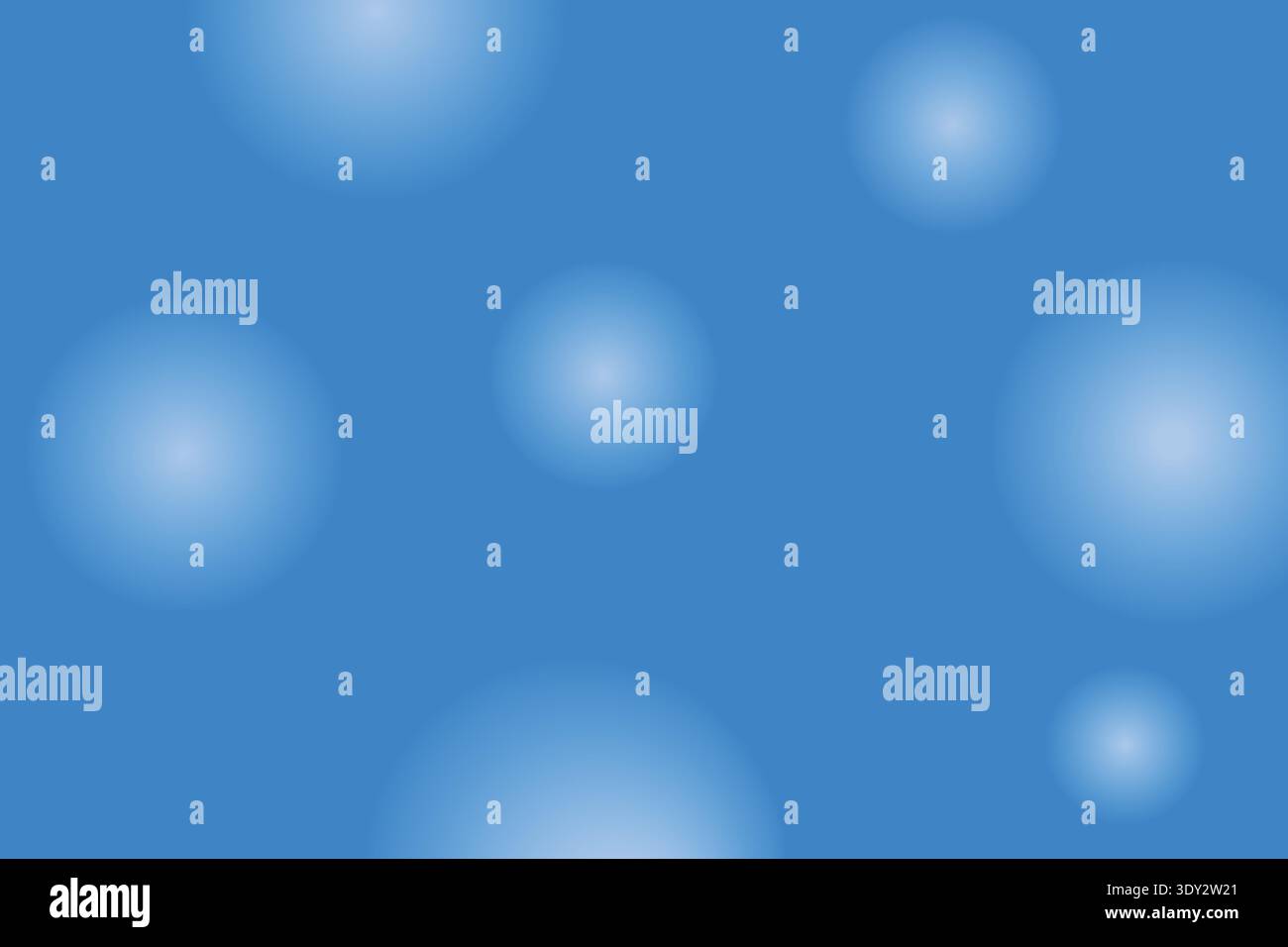 Abstract Blue Gradient Background With Soft Blurred Circles Stock Vector
