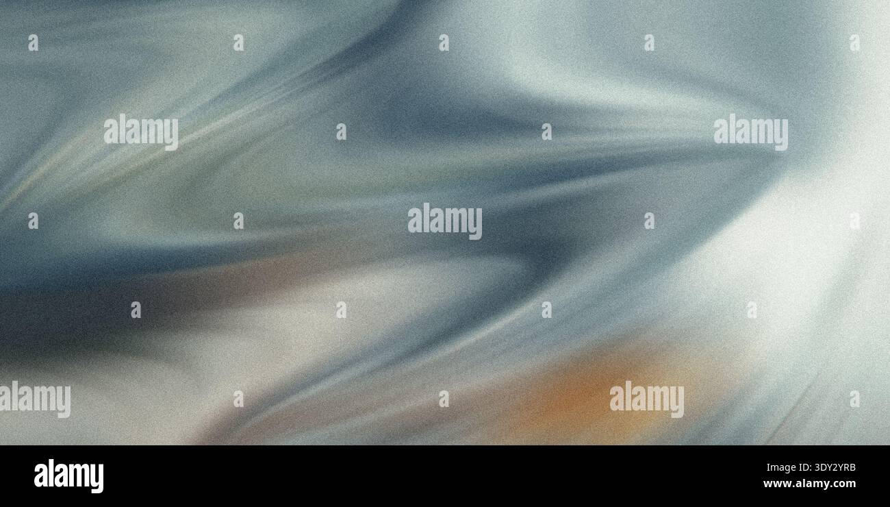 Abstract swirling patterns of blue, grey, and white create a dynamic and textured background with a subtle grainy effect Stock Photo
