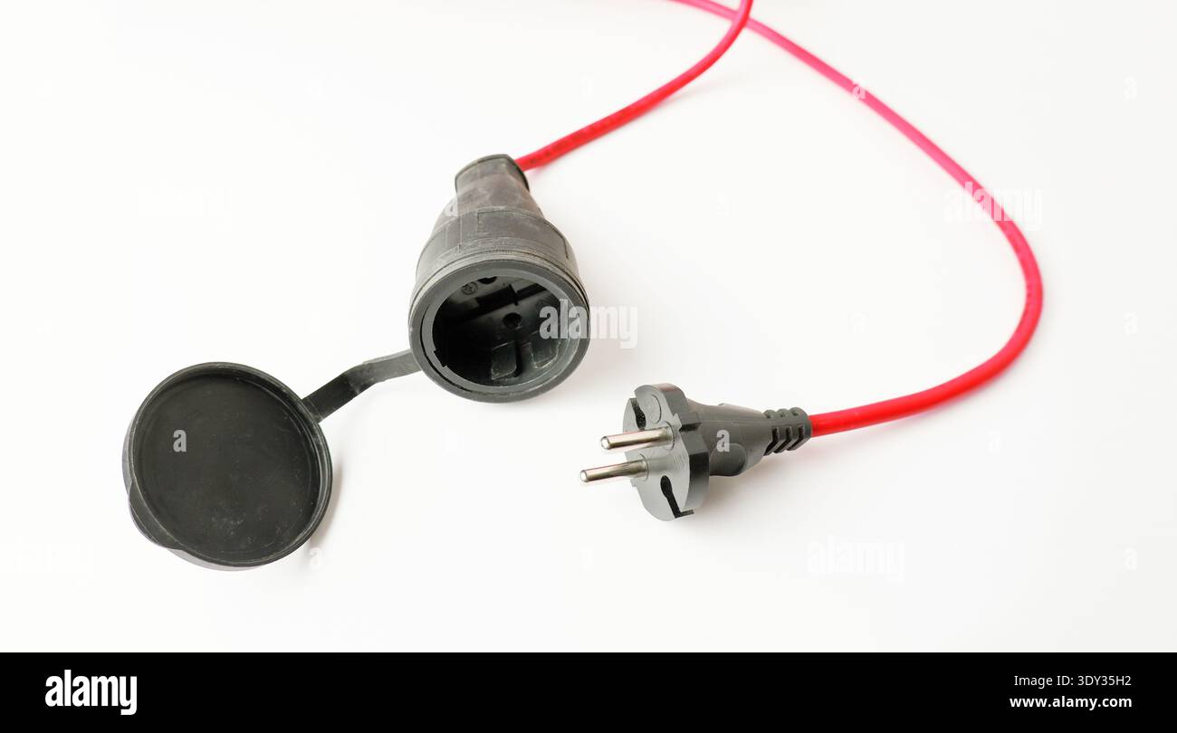 An electrical extension cord Stock Photo