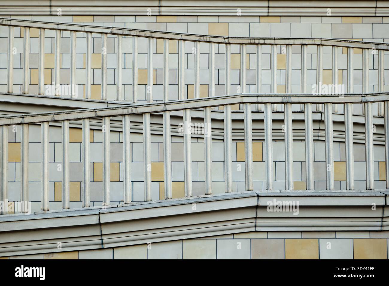 Architectural detail showing abstract geometric patterns, repeating ...