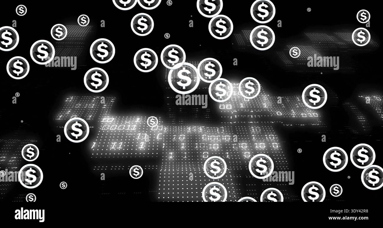 Abstract glowing rings moving overlapping hi-res stock photography and ...
