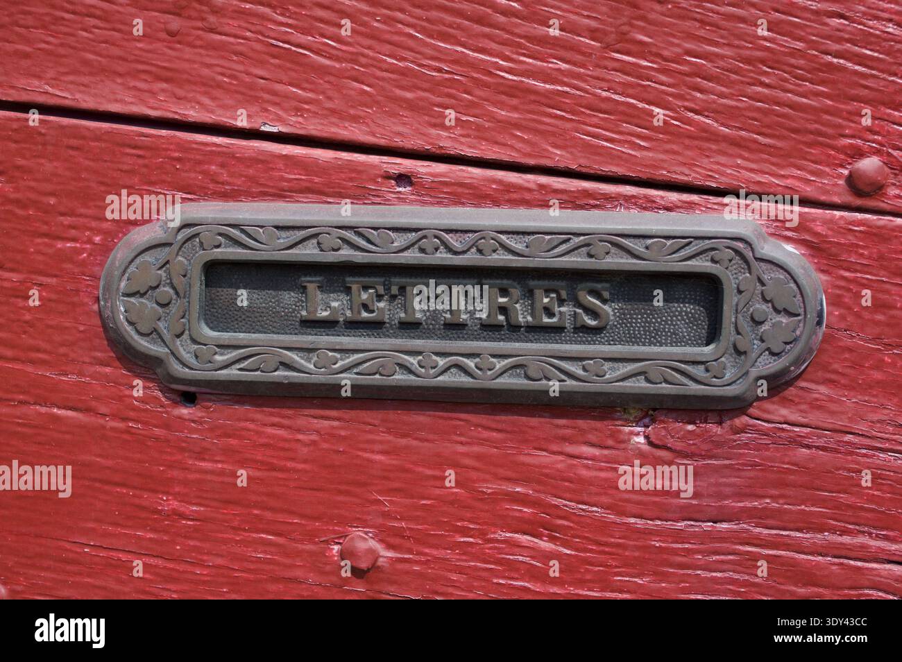 A French letter box Stock Photo