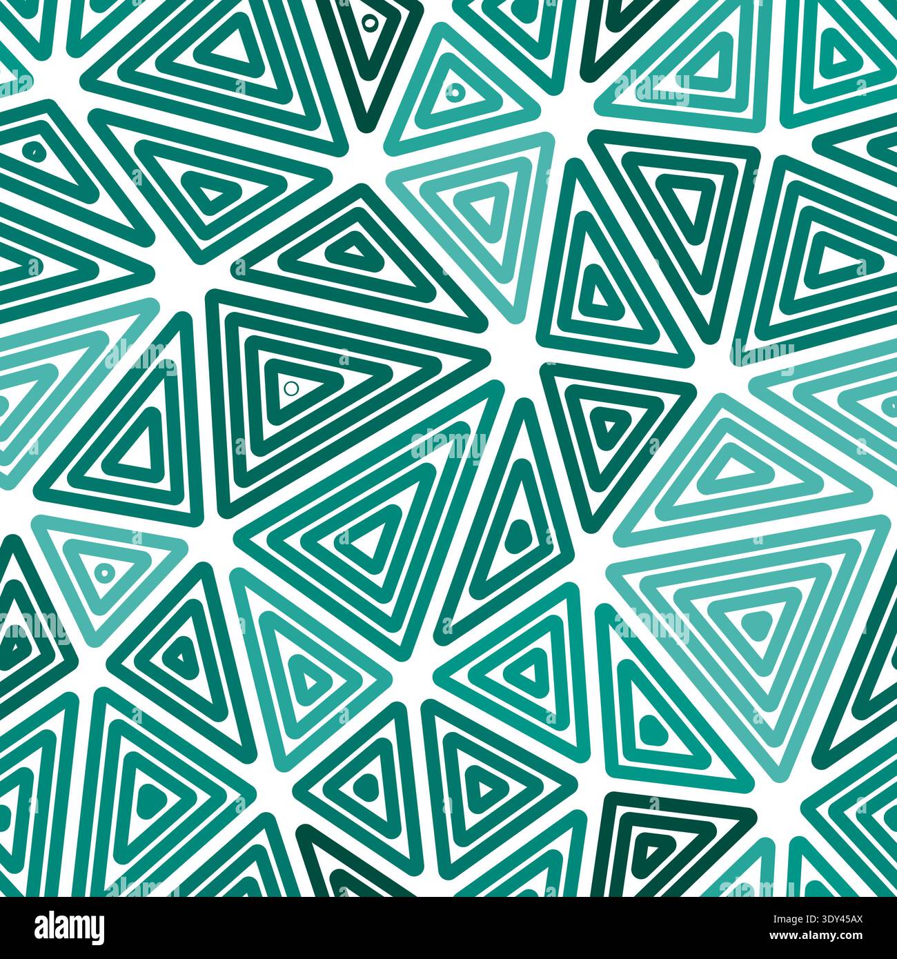 Abstract vector background. Big shape size. Multiple repeated inner triangles. Monotone style. Repeatable pattern. Classy vector tiles. Stock Vector
