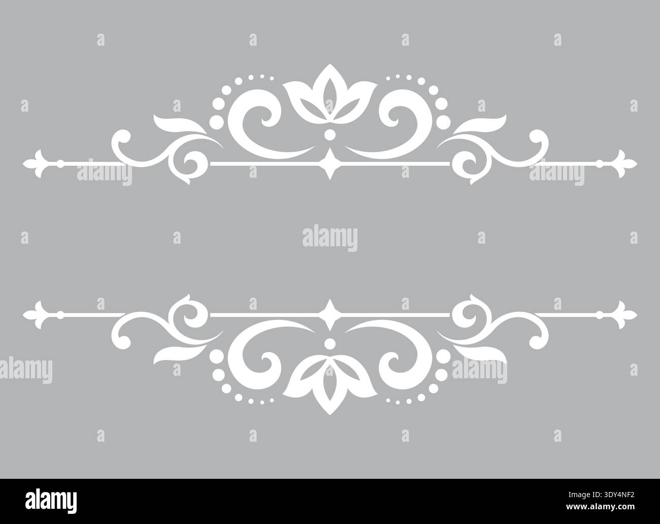 Vintage grey element. Graphic vector design. Damask graphic ornament Stock Vector