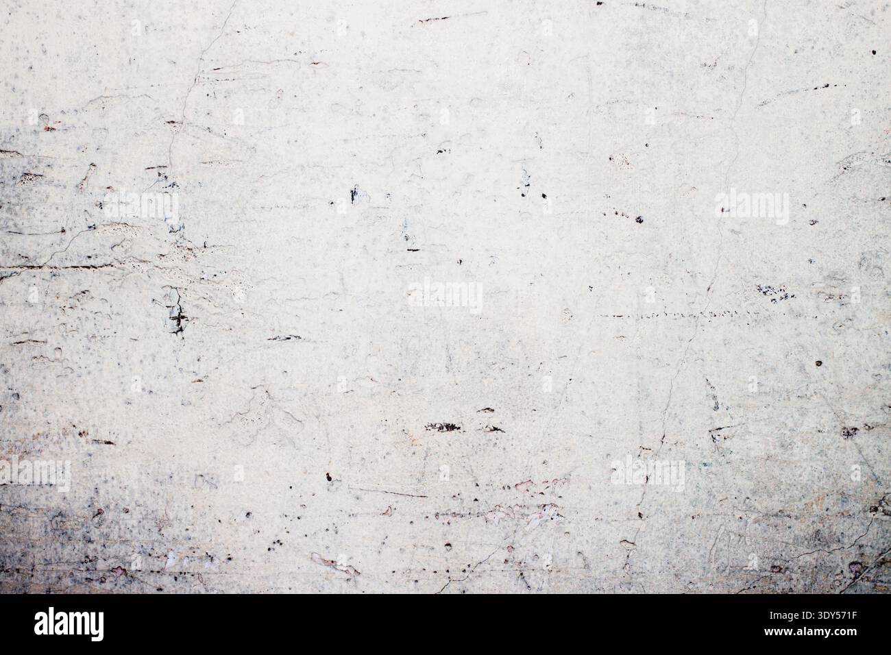 Minimalist white concrete wall texture with subtle scratches and empty copy space Stock Photo
