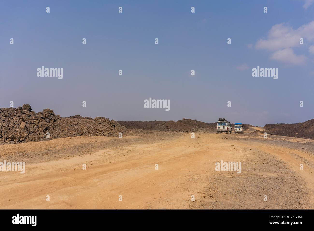 On the road to Dallol, Afar, Ethiopia Stock Photo