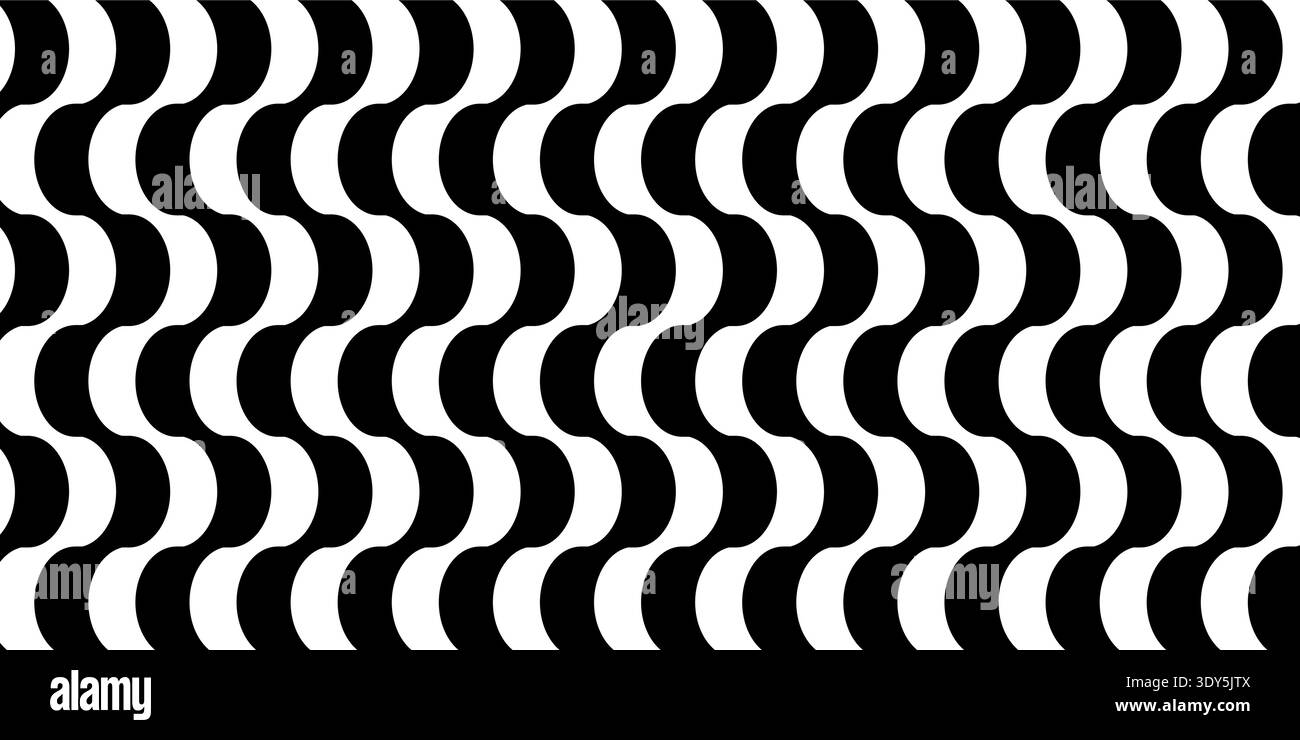 Famous Copacabana sidewalk pattern with wavy black and white lines ...