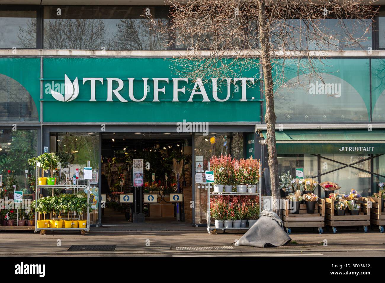 Exterior view of a Truffaut store, a French company and chain of stores specializing in gardening and pet supplies, Paris, France Stock Photo