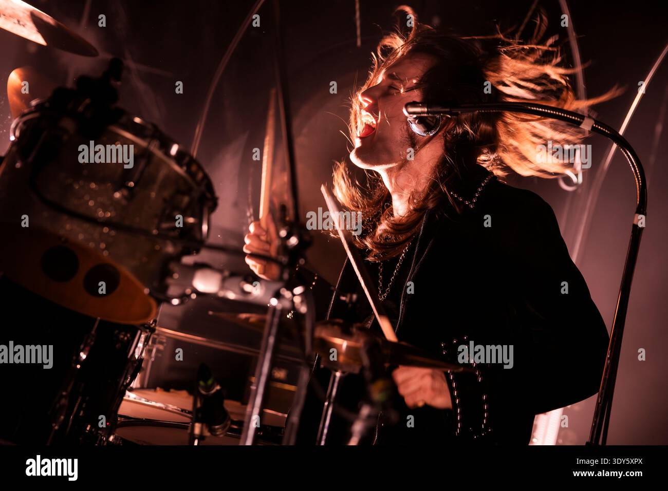 Barcelona, Spain. 2026.02.28. Moundrag band perform on stage at Sala Upload on February 28, 2026 in Barcelona, Spain. Stock Photo