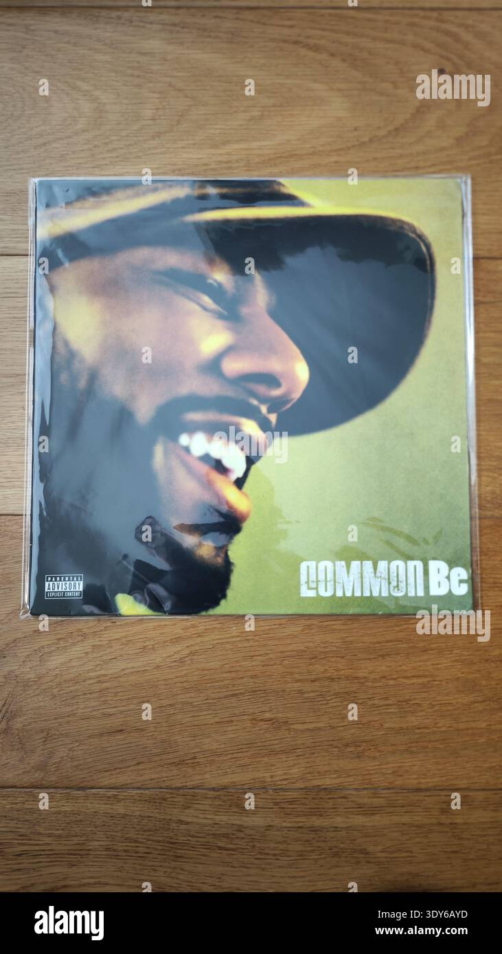 Common - Be album 2005 vinyl original LP sleeve Stock Photo