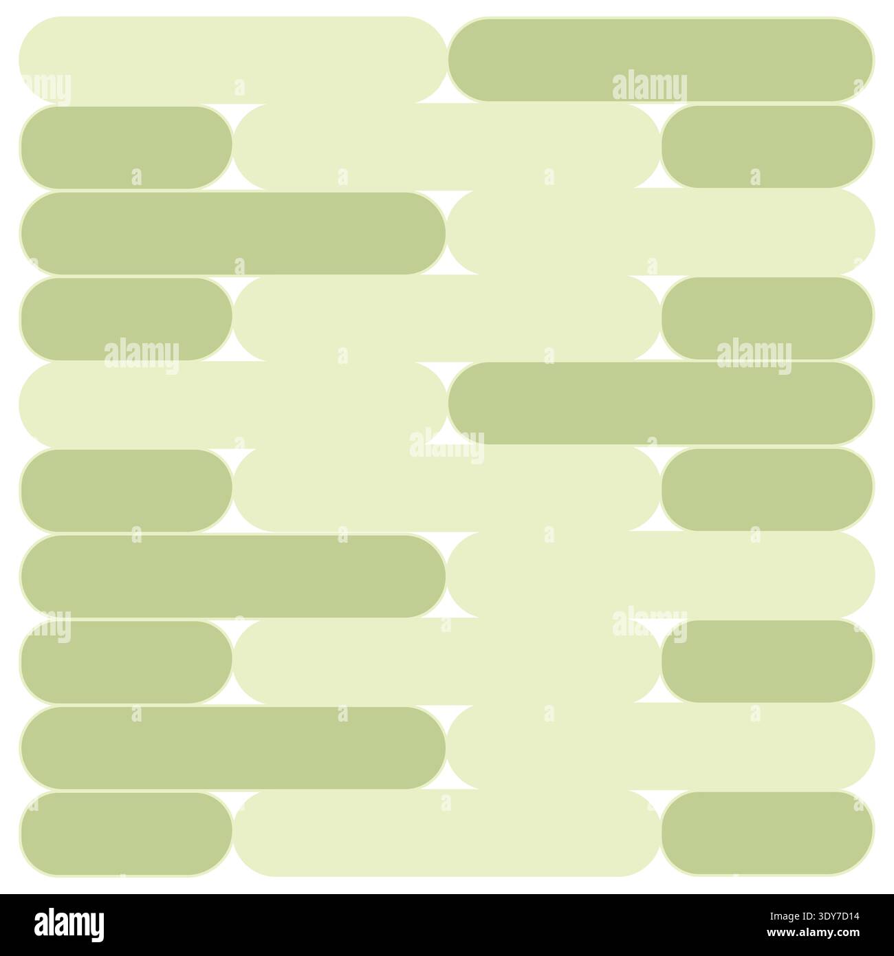 Horizontal stripe pattern. Green tile Vector background. Seamless repeating element. Abstract mosaic shape. Stock Vector