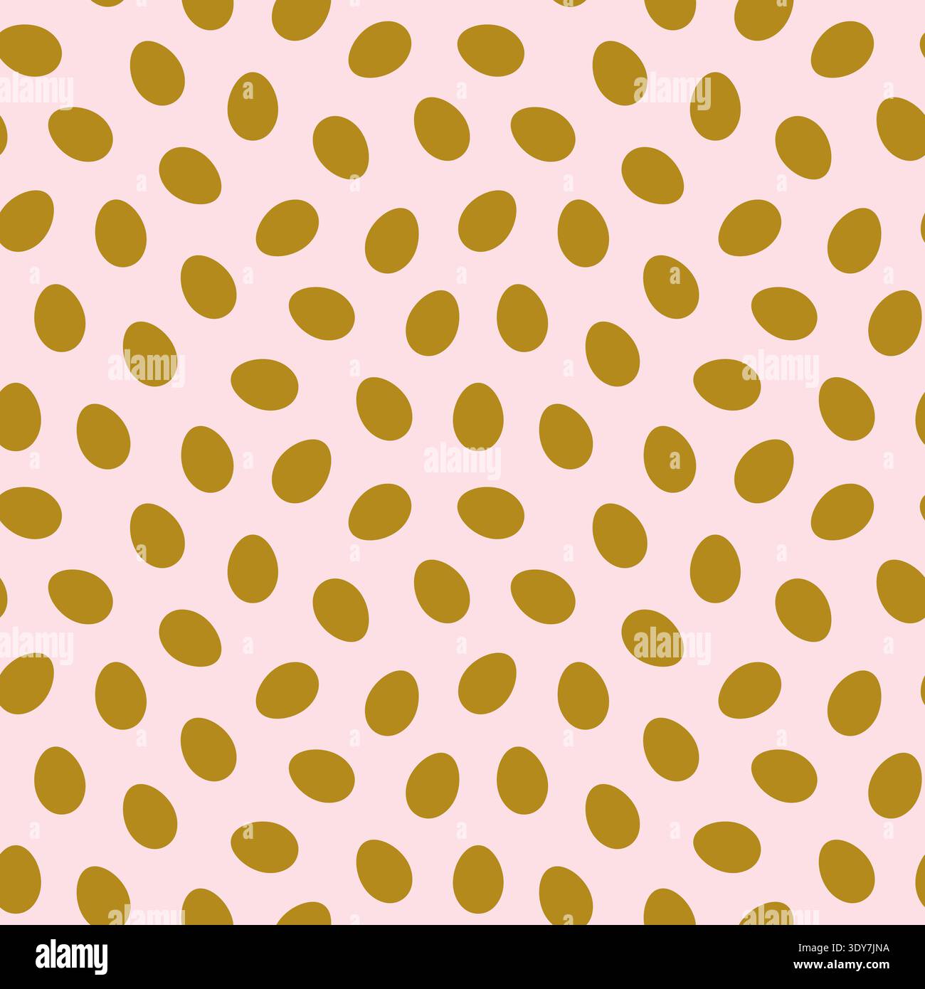 Minimal seamless vector pattern with chocolate Easter eggs for simple backgrounds and packaging graphic design Stock Vector