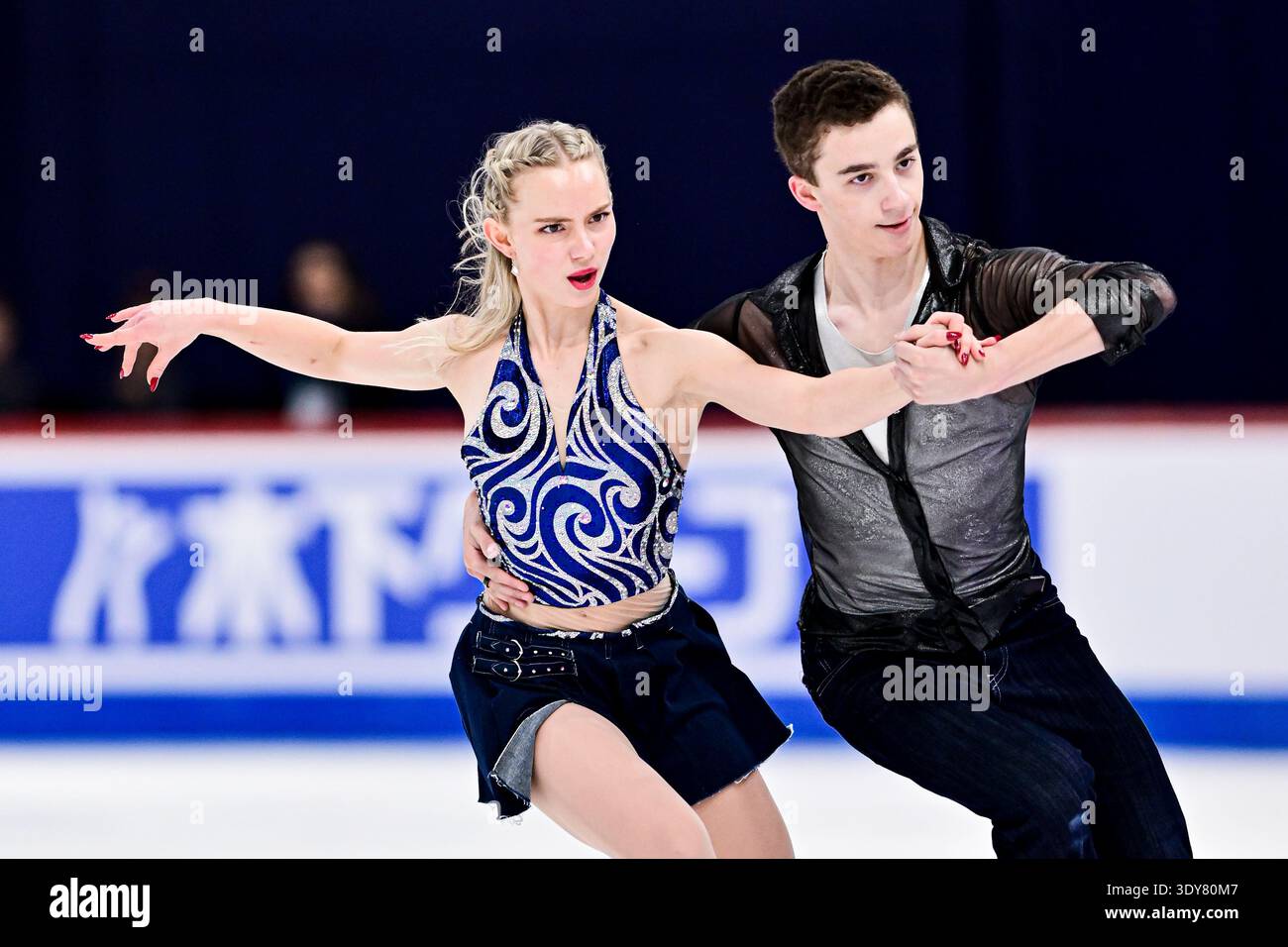 Jasmine ROBERTSON & Chase ROHNER (USA), during Junior Ice Dance Rhythm ...