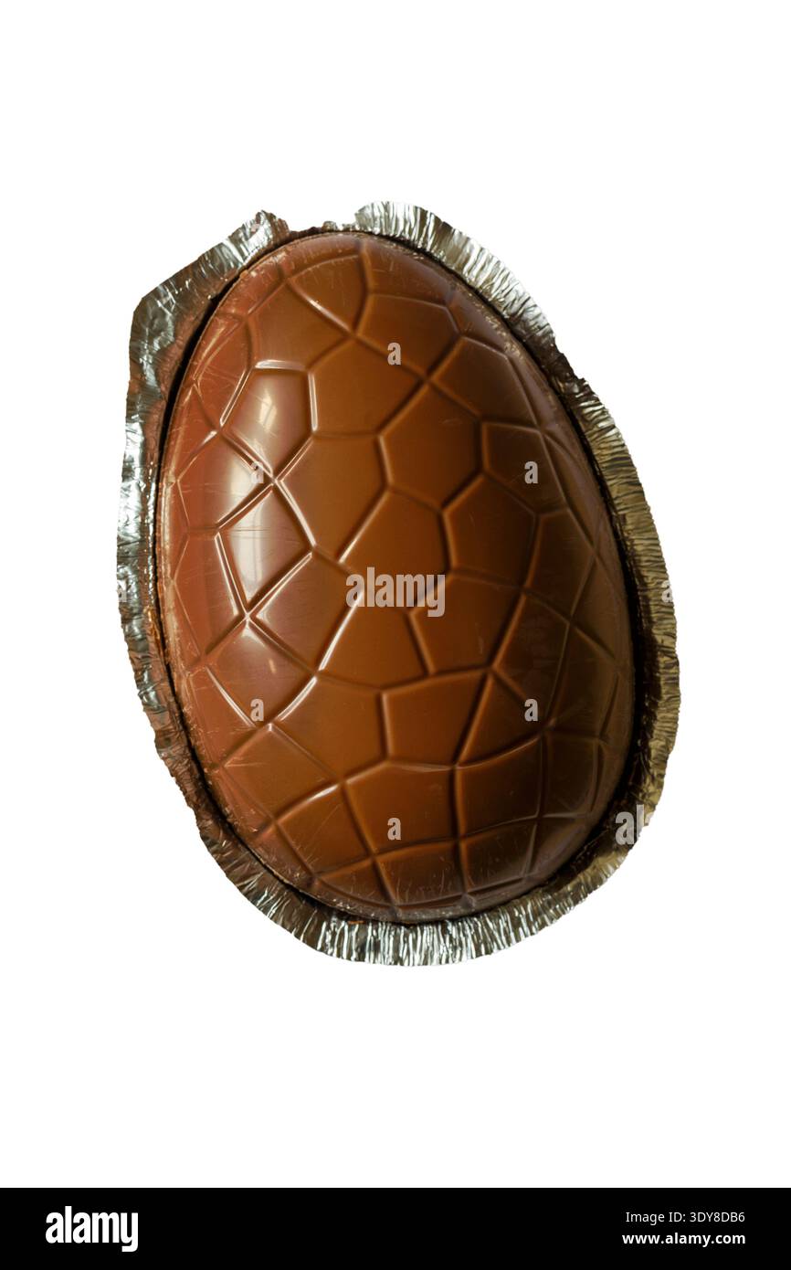 Galaxy Easter egg isolated on white background Stock Photo