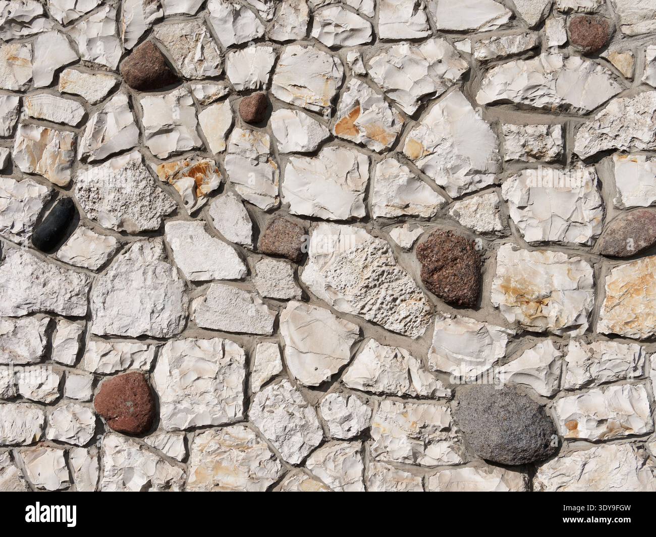Rough Stone Wall Texture Background Stock Photo