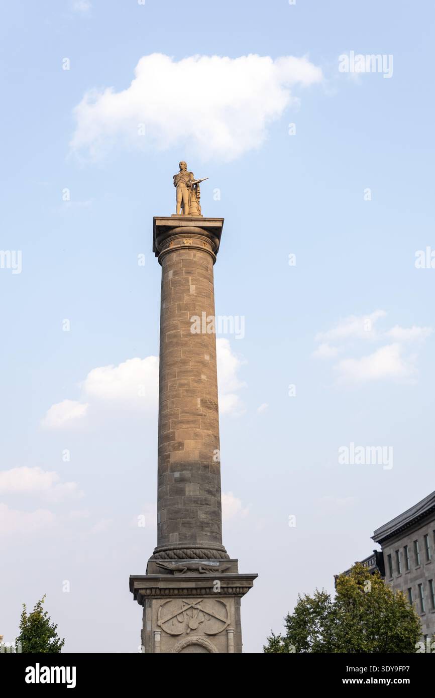 Montreal, Canada - August 2, 2025: Nelson's Column monument in Place ...