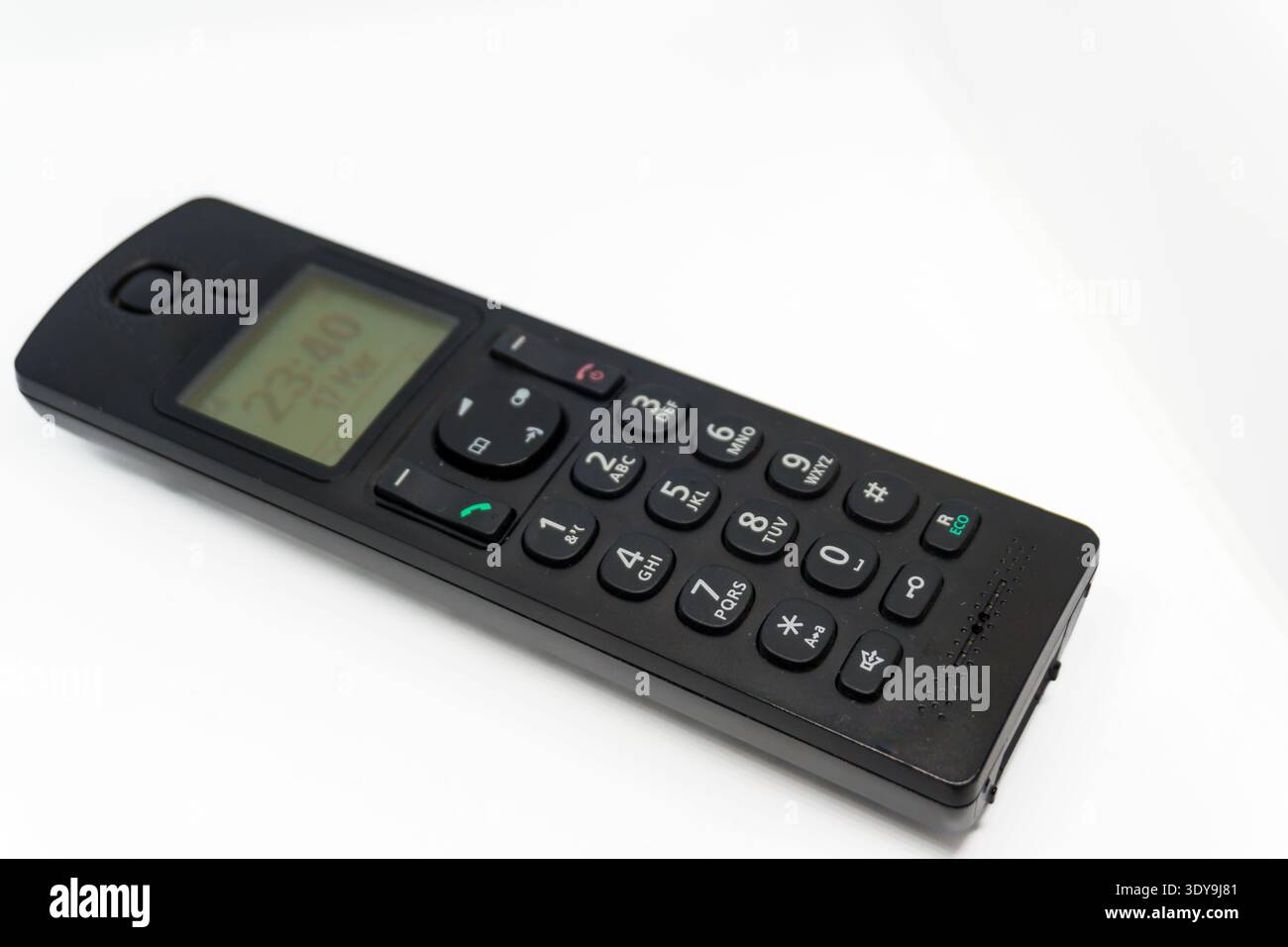 Cordless phone isolated on white background Stock Photo