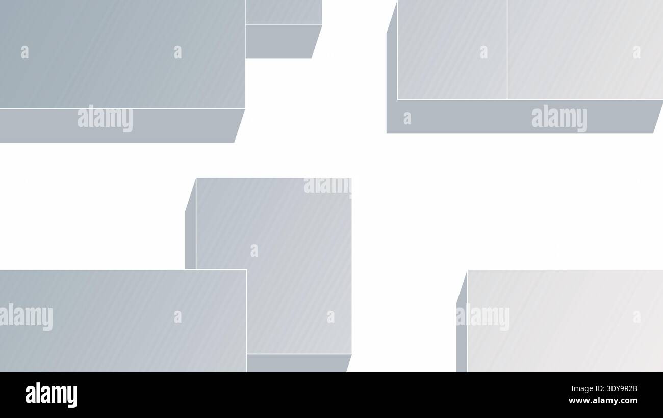 A set of light blue rectangular blocks Stock Vector