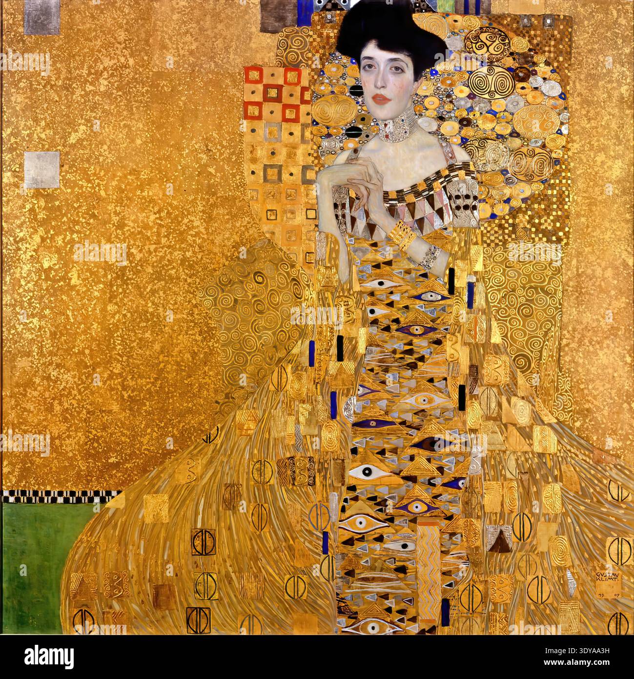 Gustav Klimt – Portrait of Adele Bloch-Bauer I (1907). Art Nouveau ...