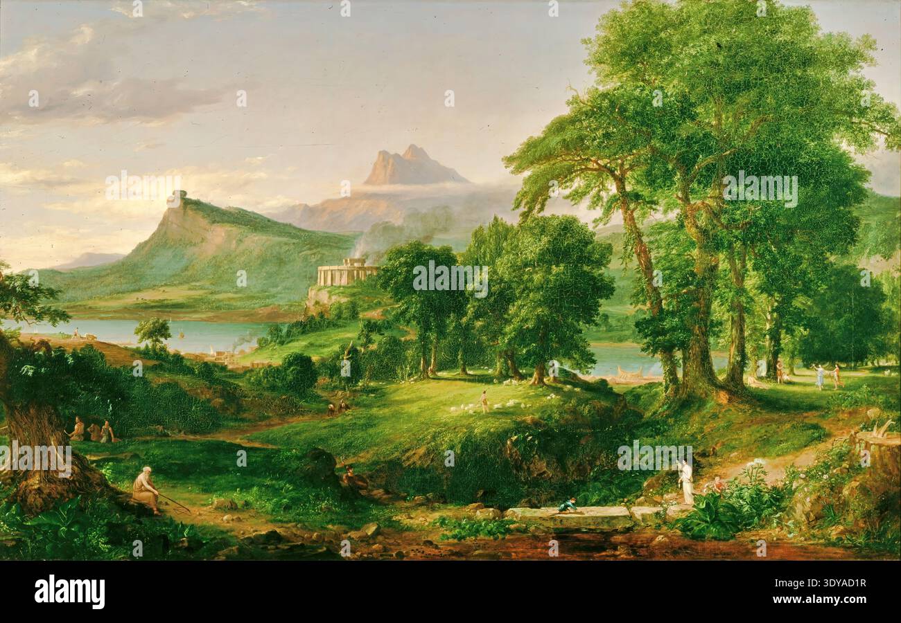 Thomas Cole – The Course of Empire: The Arcadian or Pastoral State