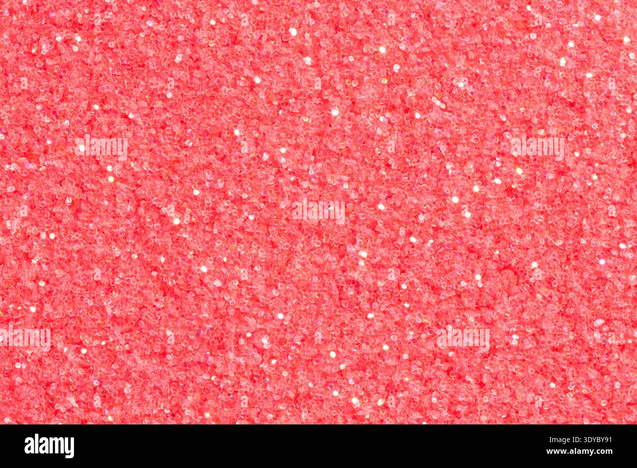 Saturated pink background with glitter. Stock Photo