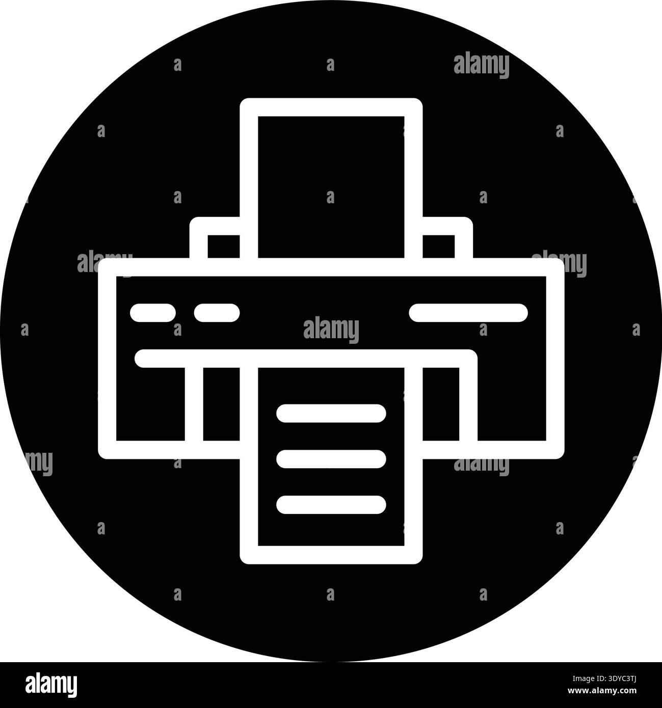 Printer Vector Icon Design Illustration Stock Vector