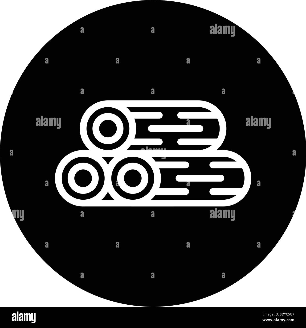 Wood Vector Icon Design Illustration Stock Vector