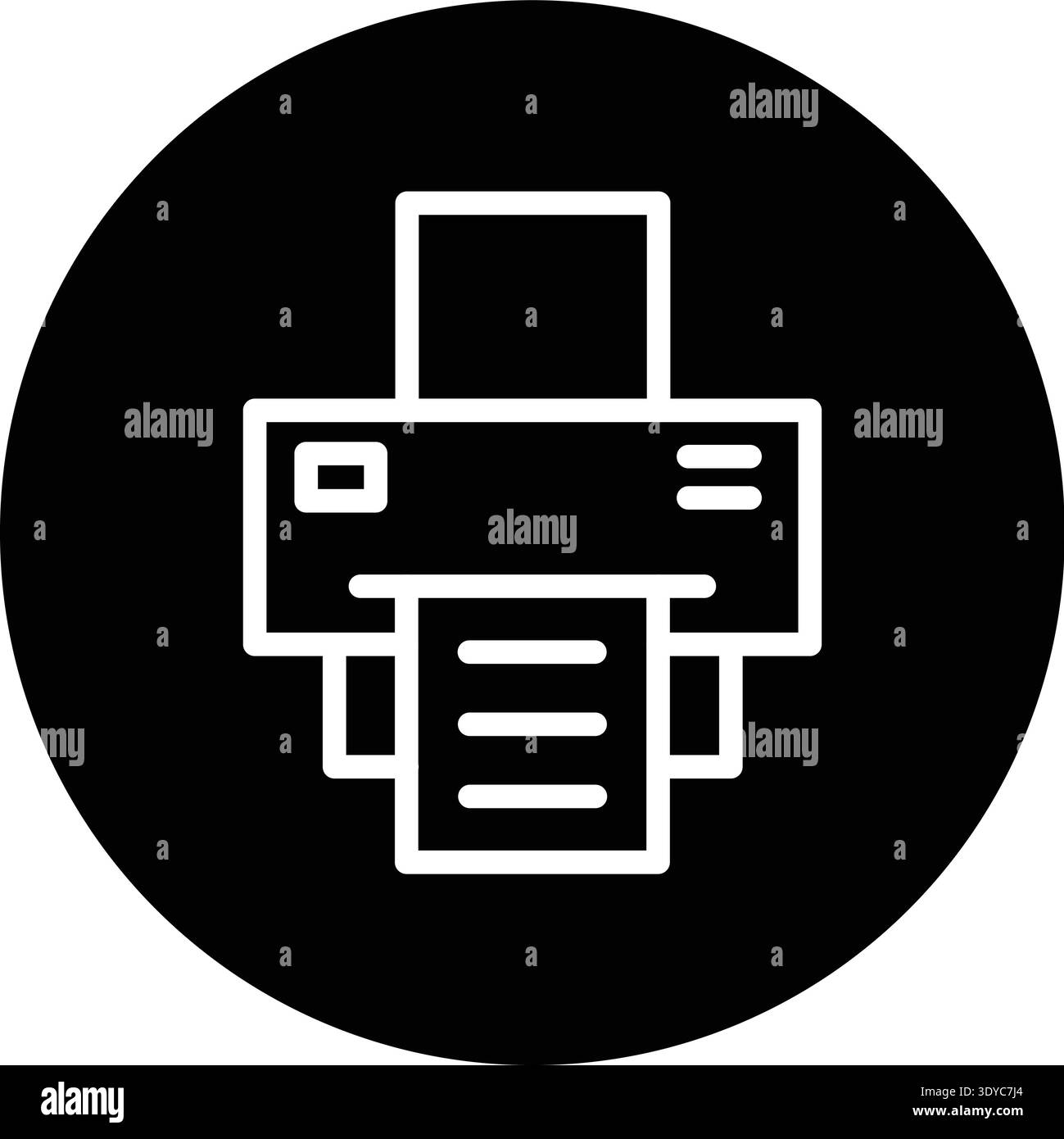 Printer Vector Icon Design Illustration Stock Vector