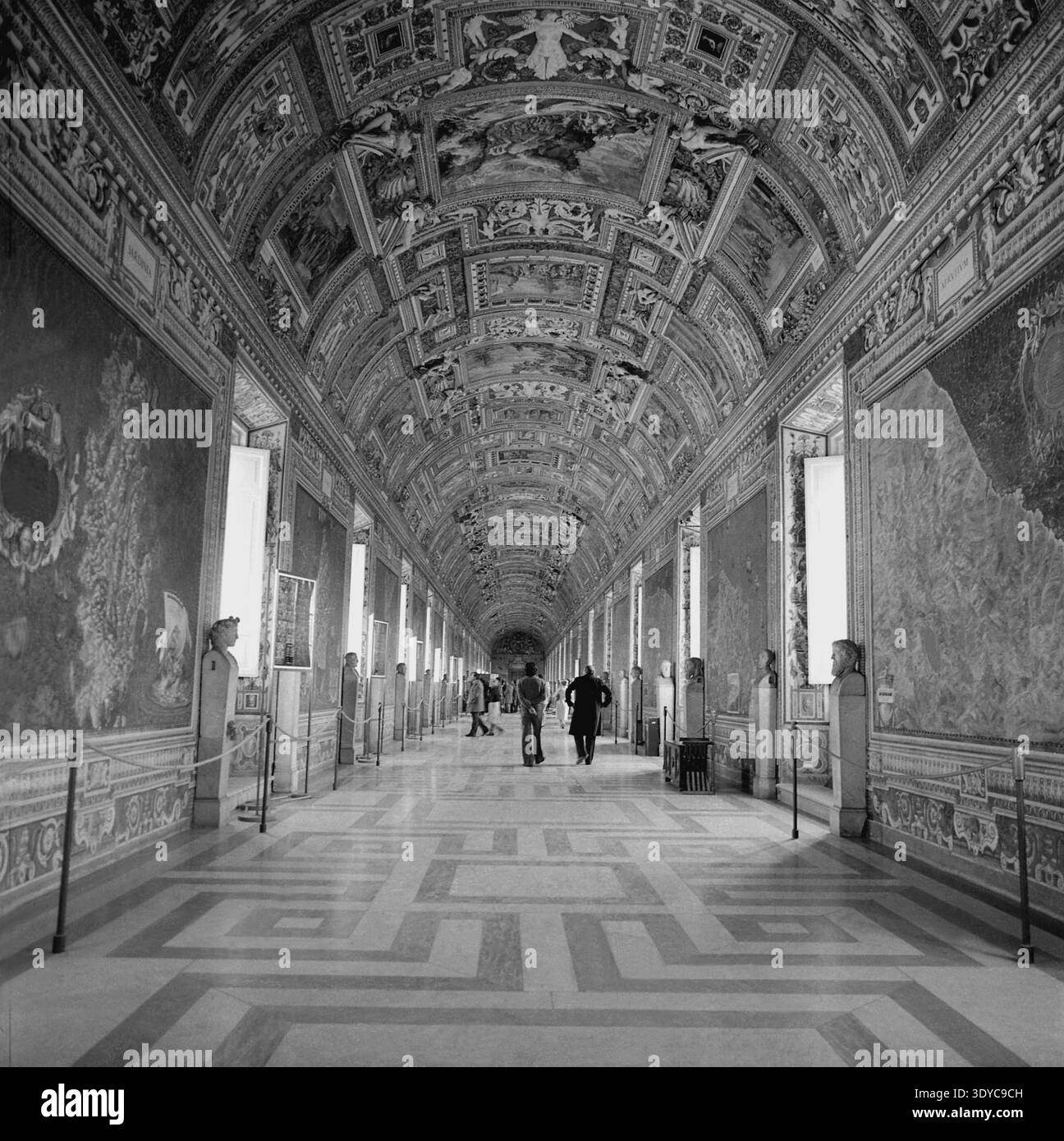 Vatican City, Italy, cca. 1980. View of the Gallery of Maps (Galleria ...