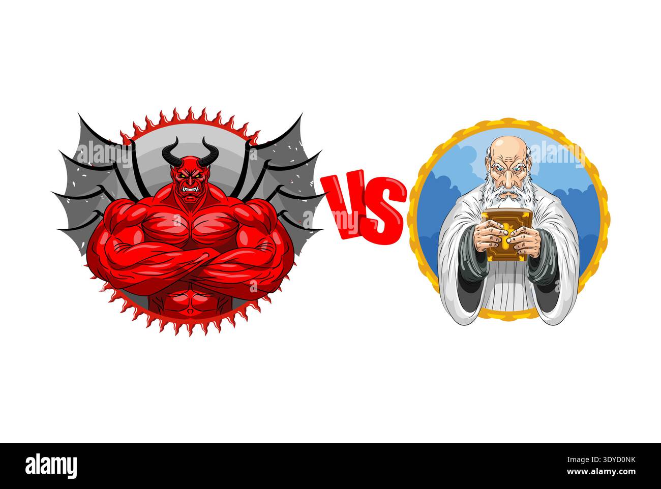 Devil horns hell Stock Vector Images - Alamy