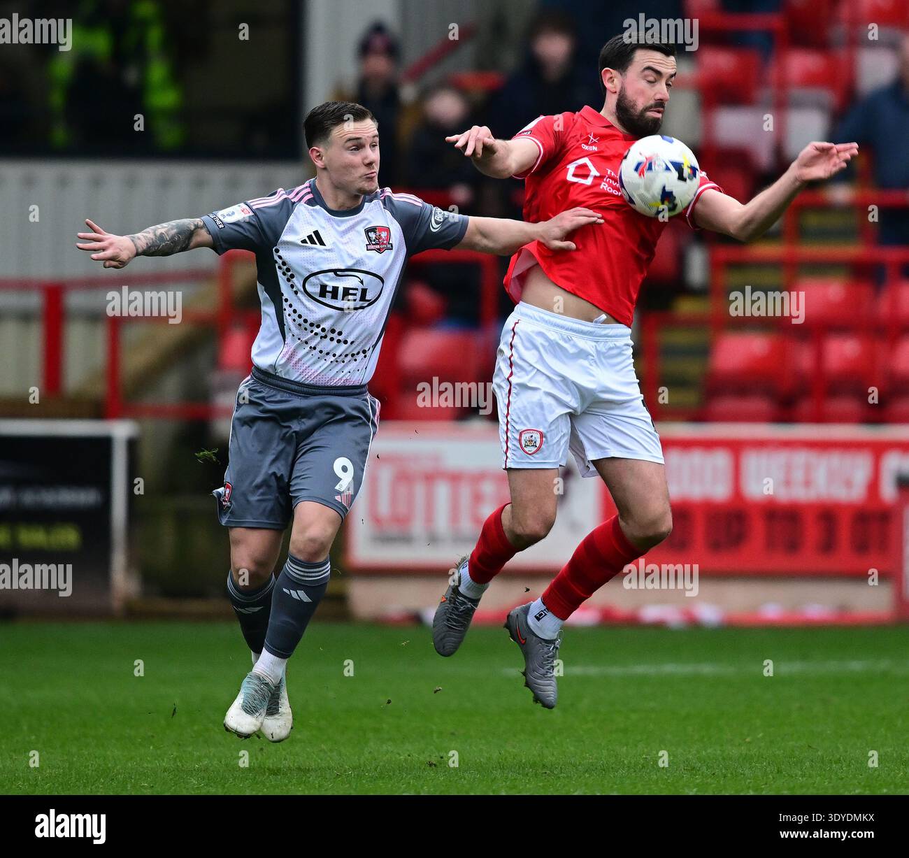 Barnsley's Eoghan O'Connell in the match between Barnsley v Exeter City ...