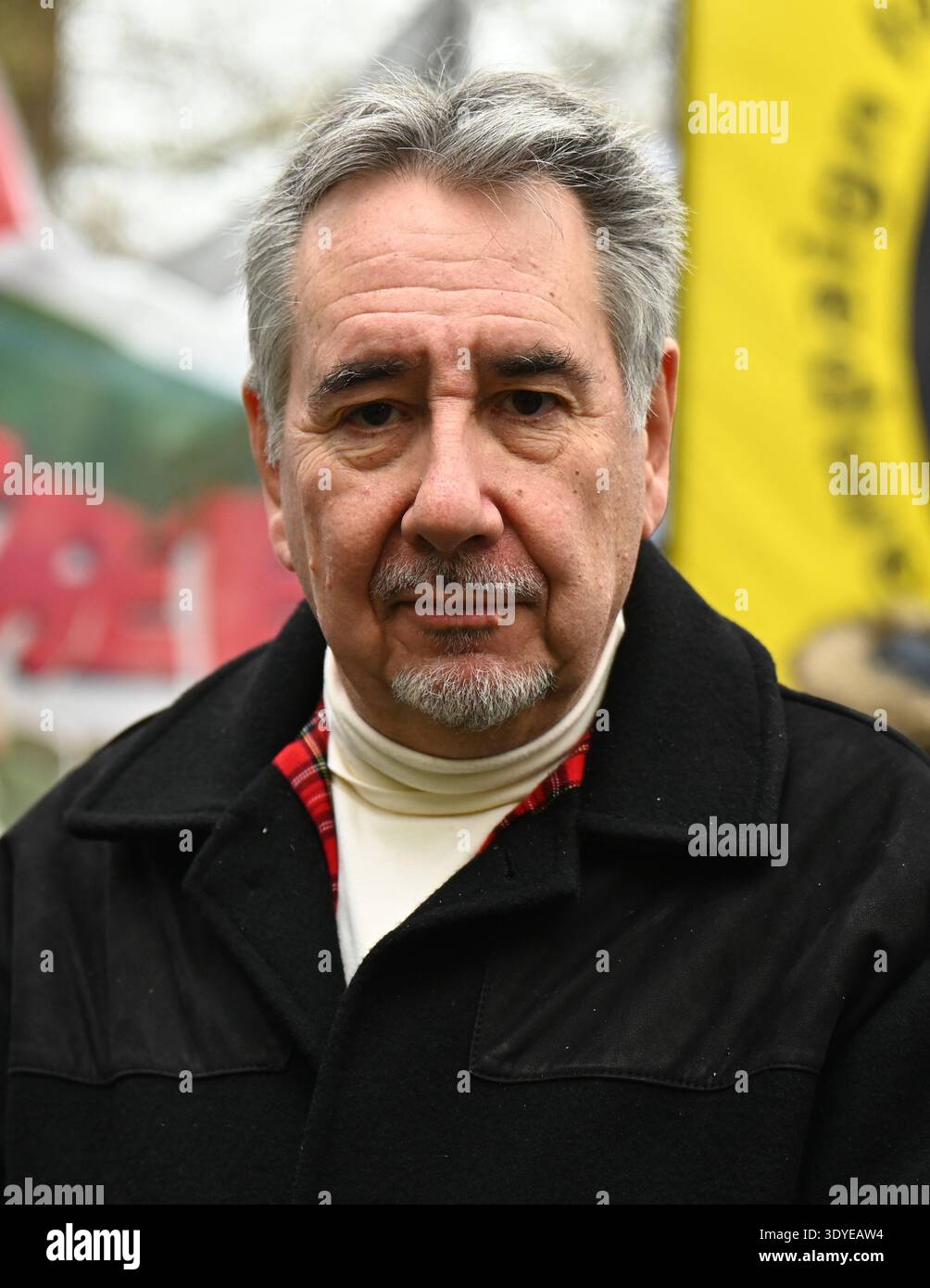 LONDON, ENGLAND – MARCH 7, 2026: John Rees at the march to the US ...