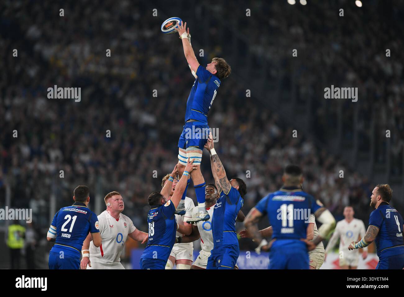 Federico Ruzza Rugby Player 7th March 2026, Stadio Olimpico, Rome, Italy; Six Nations Rugby; Italy ...