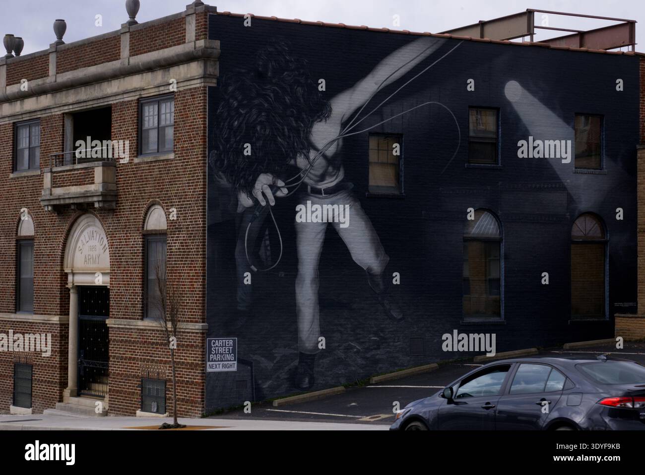 a full painted wall in USA Stock Photo