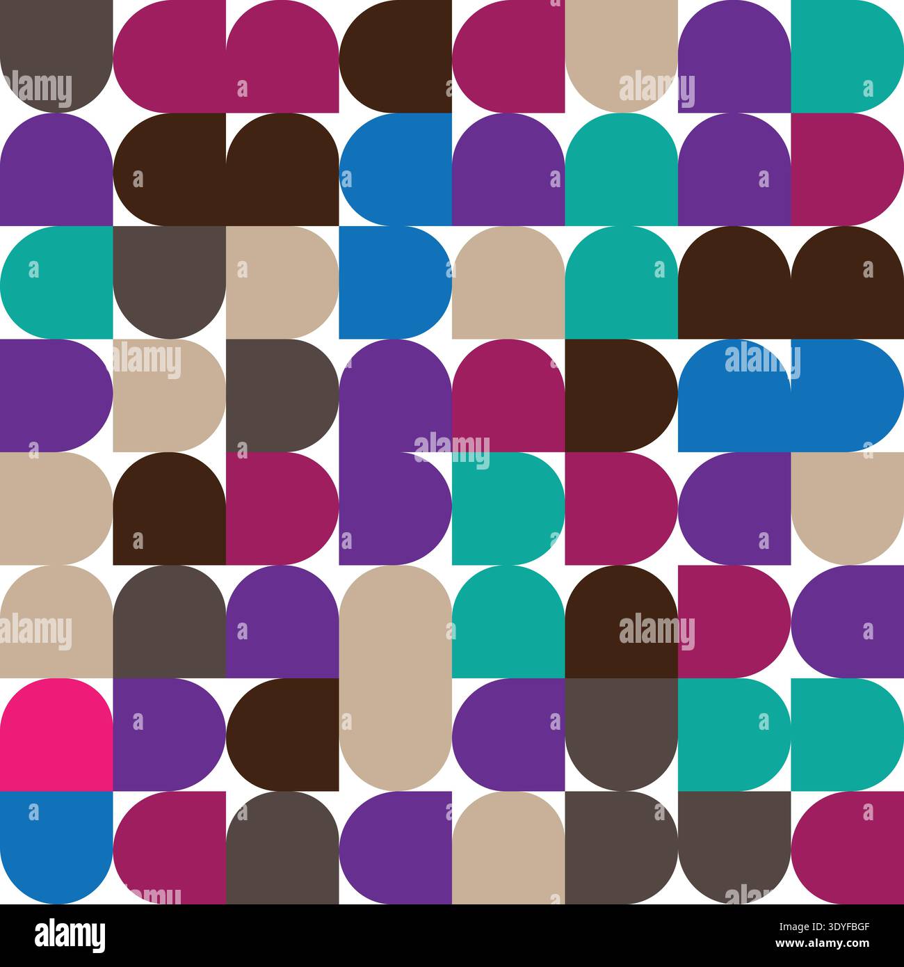 A colorful geometric pattern of overlapping circles vector Stock Vector